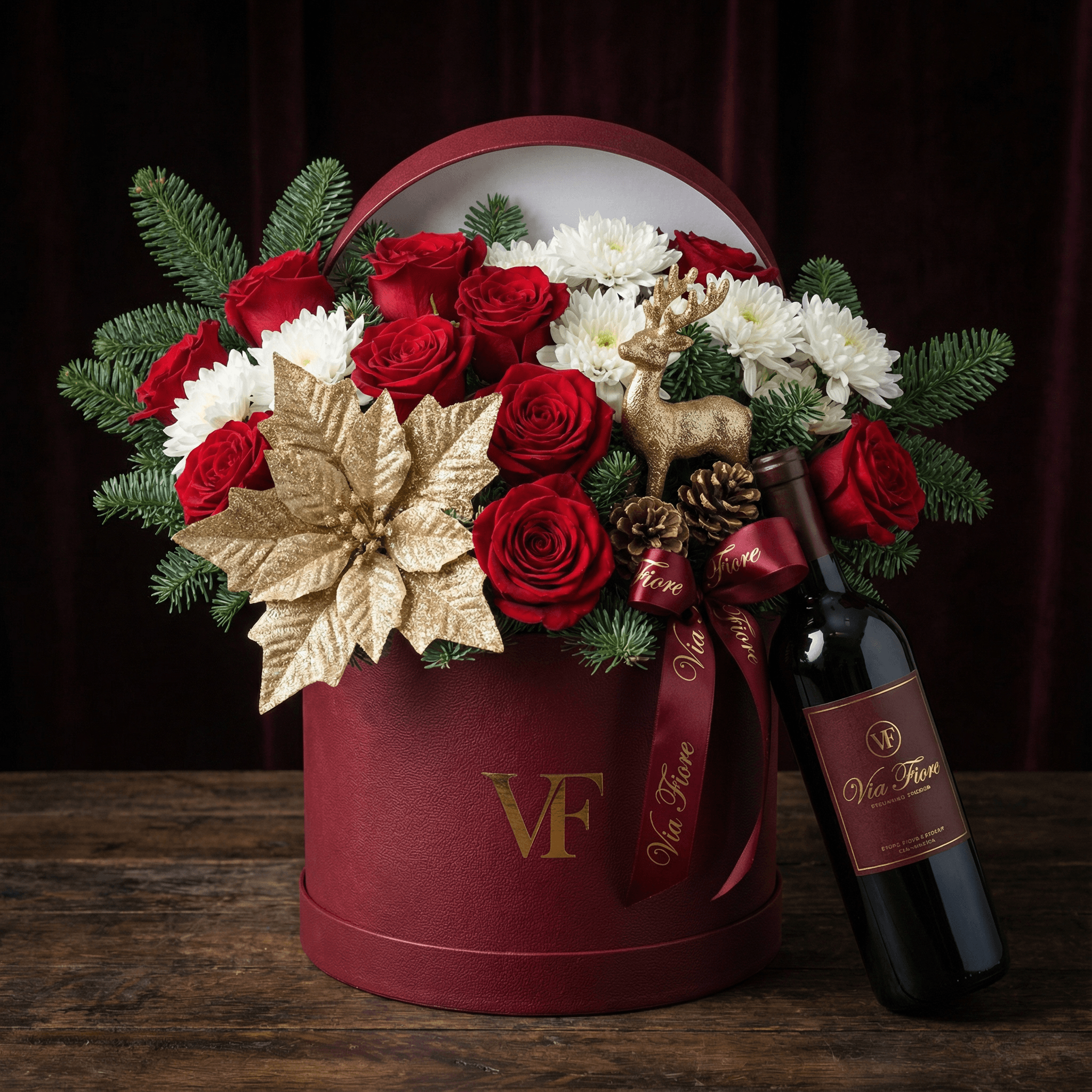 Божиќни Луксузни Рози